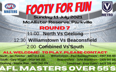 AFL Masters Over 55’s Round 7