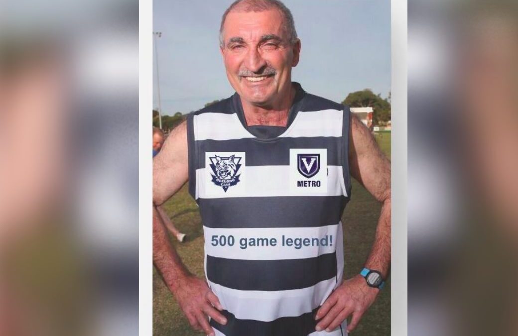 Geelong AFL Masters Legend Charlie Adornetto Sets New Games Record