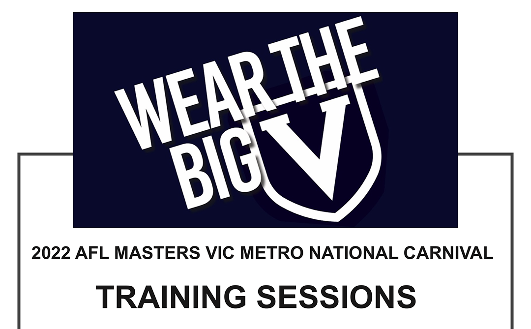 AFL Masters VIC Metro National Carnival Training Sessions