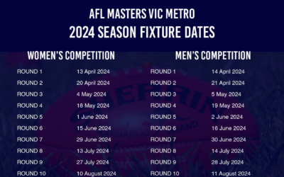 2024 AFLVM Fixture Dates Confirmed