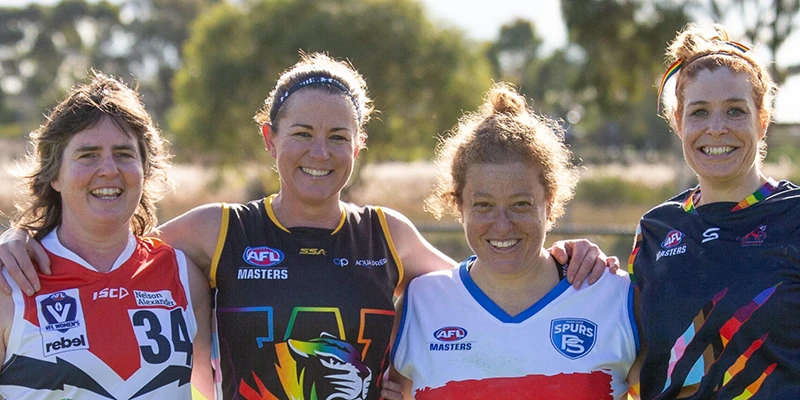 Women’s 35s celebrate Pride Round