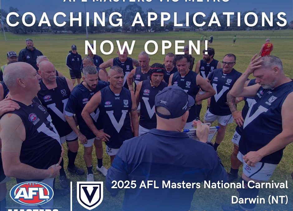 2025 Afl Masters National Carnival – Coaching Applications Now Open For 2025